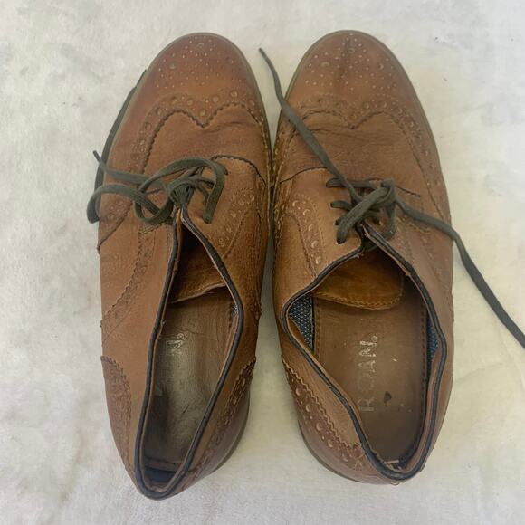 Roan Bed Stu Mens 8.5 Brown Leather Oxford WingTip Brogue Casual Dress Shoes main image 7
